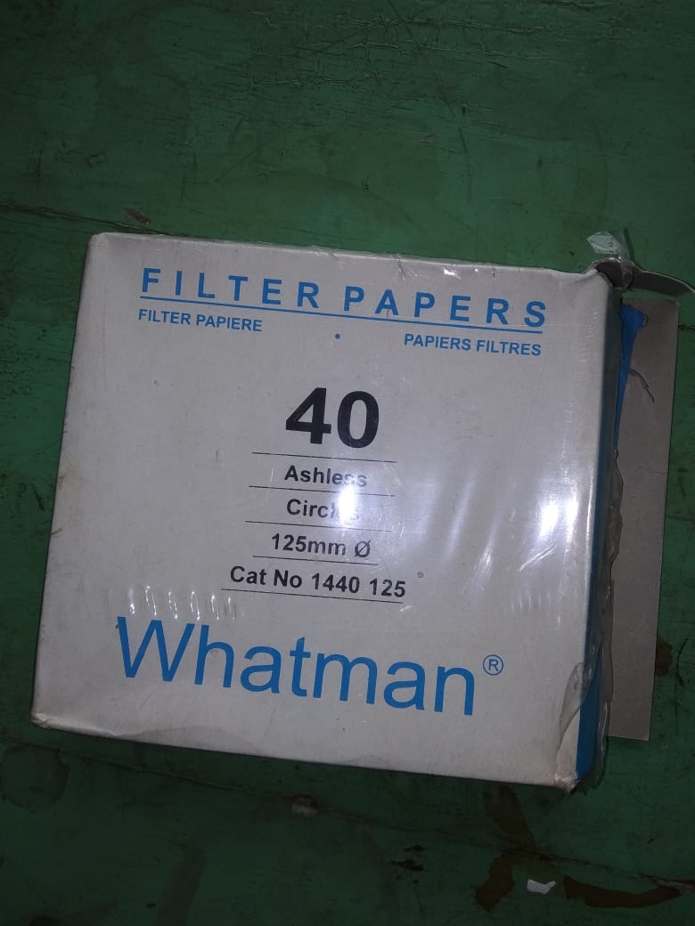 Whatman Filter Paper - Grade 40 Circles 125 mm 100/PK